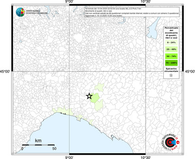 Mappa territorio comunale con almeno 3 questionari
