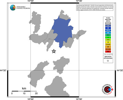 Mappa MCS - territori comuni