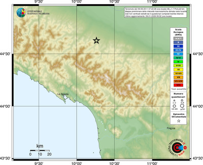 Mappa EMS - località