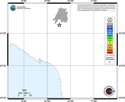 Mappa EMS - territori comuni
