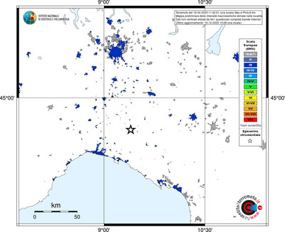 Mappa EMS - territori località