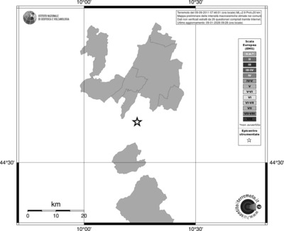 Mappa EMS - territori comuni