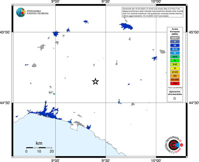 Mappa EMS - territori località