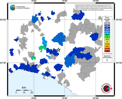 Mappa EMS - territori comuni
