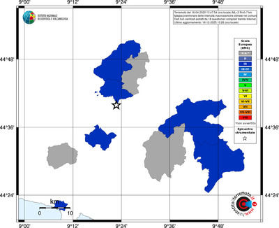Mappa EMS - territori comuni