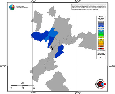 Mappa EMS - territori comuni