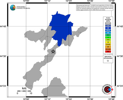 Mappa EMS - territori comuni