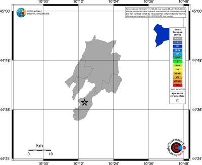 Mappa EMS - territori comuni
