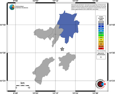 Mappa EMS - territori comuni