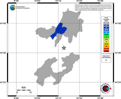 Mappa EMS - territori comuni