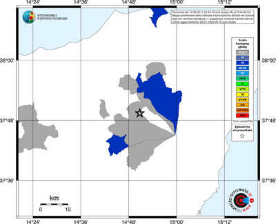 Mappa EMS - territori comuni