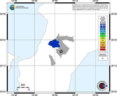 Mappa EMS - territori comuni