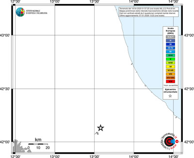Mappa EMS - territori località