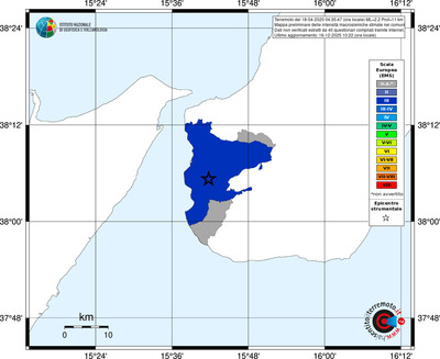 Mappa EMS - territori comuni