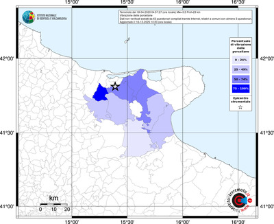 Mappa territorio comunale con almeno 3 questionari