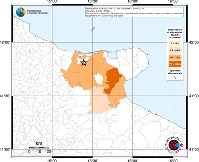 Mappa territorio comunale con almeno 3 questionari