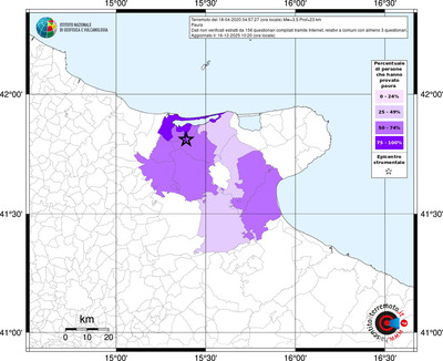 Mappa territorio comunale con almeno 3 questionari