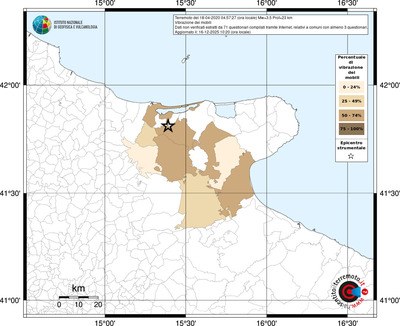 Mappa territorio comunale con almeno 3 questionari