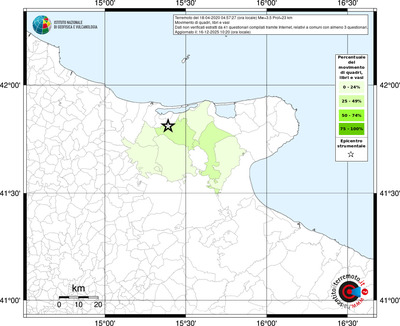 Mappa territorio comunale con almeno 3 questionari