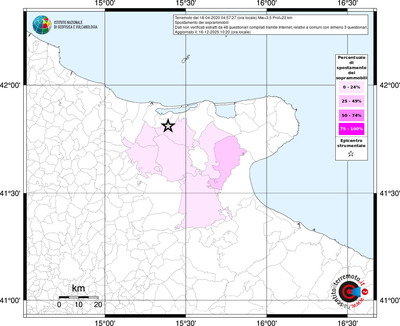 Mappa territorio comunale con almeno 3 questionari