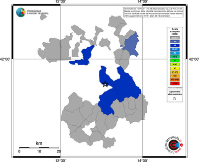 Mappa EMS - territori comuni