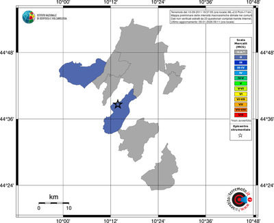 Mappa MCS - territori comuni