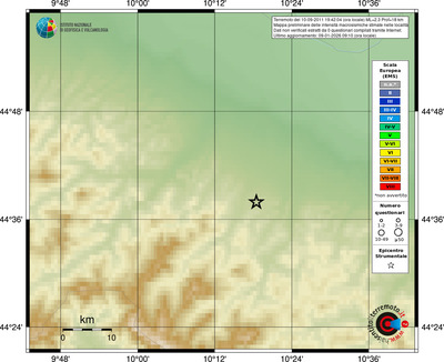 Mappa EMS - località