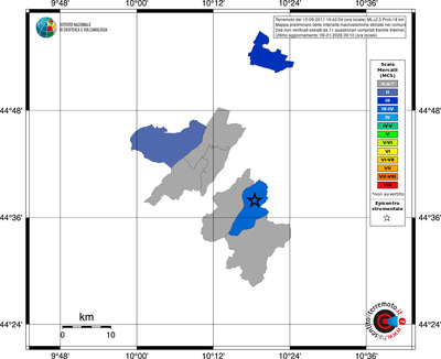 Mappa MCS - territori comuni