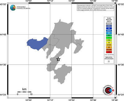 Mappa MCS - territori comuni
