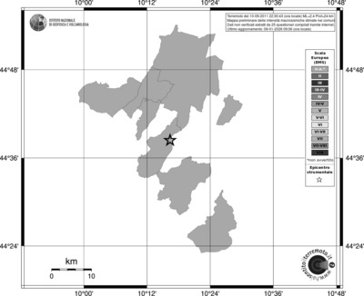 Mappa EMS - territori comuni