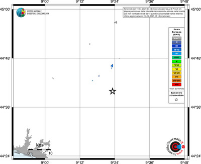 Mappa EMS - territori località