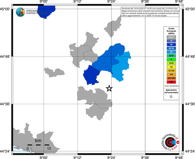 Mappa EMS - territori comuni