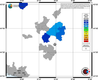 Mappa MCS - territori comuni