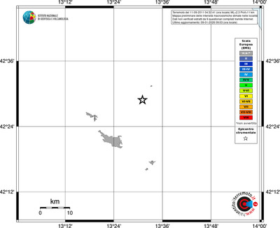 Mappa EMS - territori località
