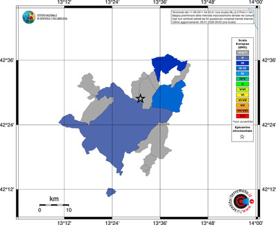 Mappa EMS - territori comuni