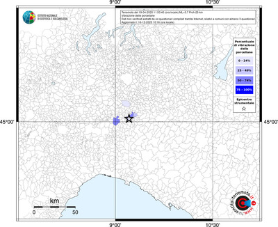 Mappa territorio comunale con almeno 3 questionari
