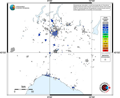 Mappa EMS - territori località