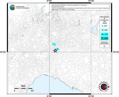 Mappa territorio comunale con almeno 3 questionari