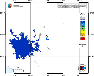 Mappa EMS - territori località