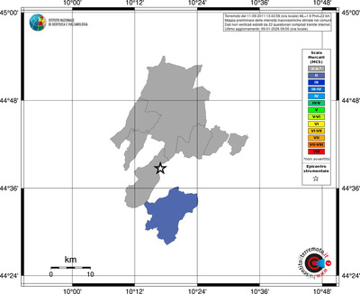 Mappa MCS - territori comuni