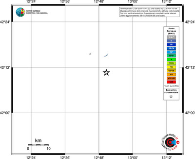 Mappa EMS - territori località