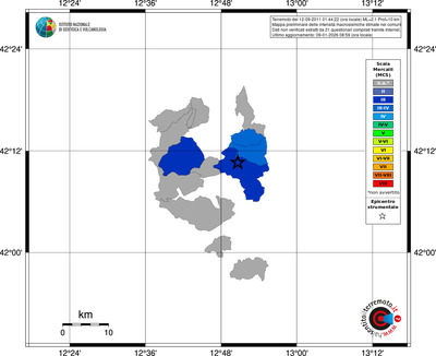 Mappa MCS - territori comuni