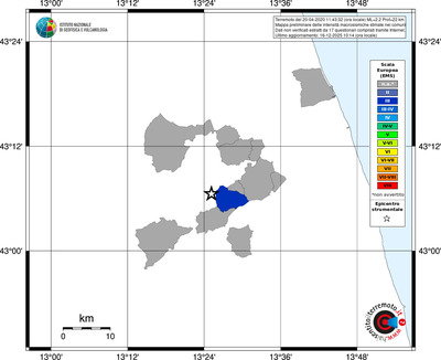Mappa EMS - territori comuni