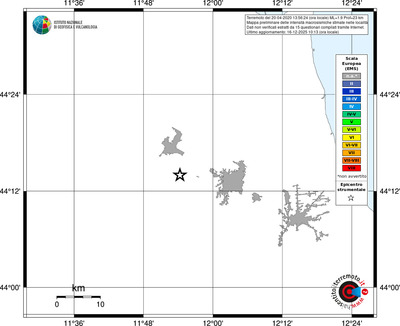 Mappa EMS - territori località
