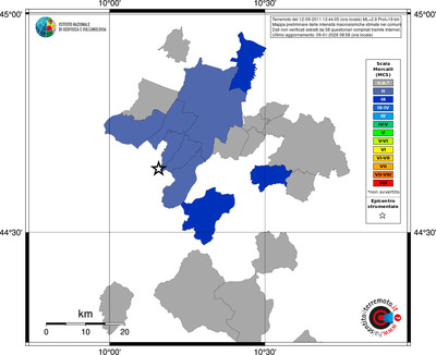 Mappa MCS - territori comuni