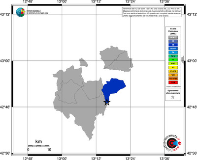 Mappa EMS - territori comuni