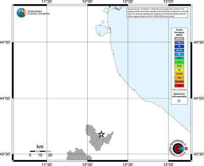 Mappa EMS - territori comuni