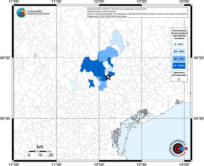 Mappa territorio comunale con almeno 3 questionari