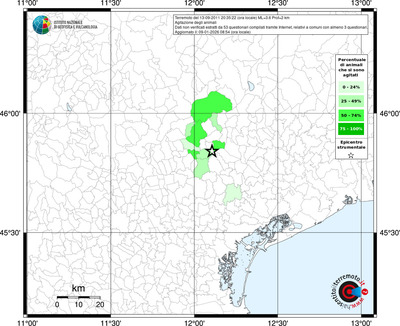 Mappa territorio comunale con almeno 3 questionari