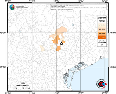 Mappa territorio comunale con almeno 3 questionari